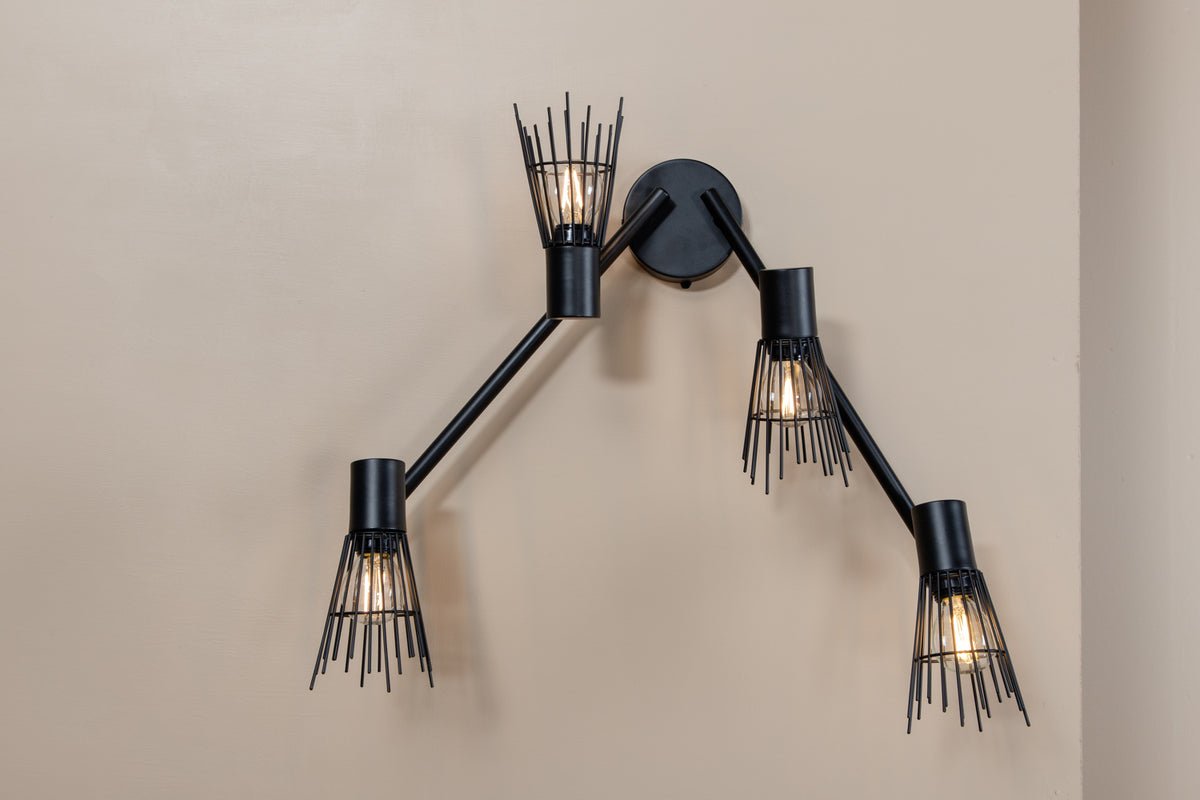 Nástenné svietidlo „Anastasia" – Voliteľne dostupné s 3 alebo 4 plameňmi