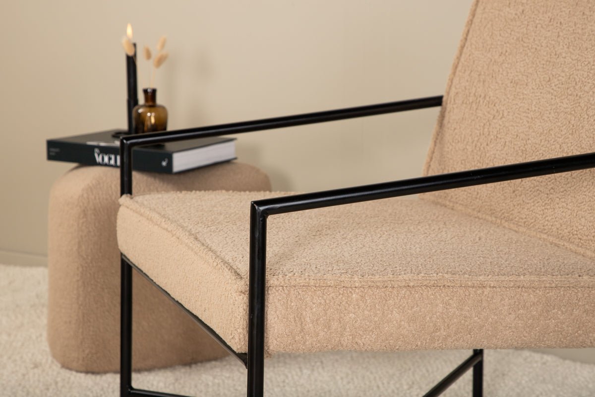 Kreslo Lorele - s poťahom z plyšu alebo zamatovým poťahom