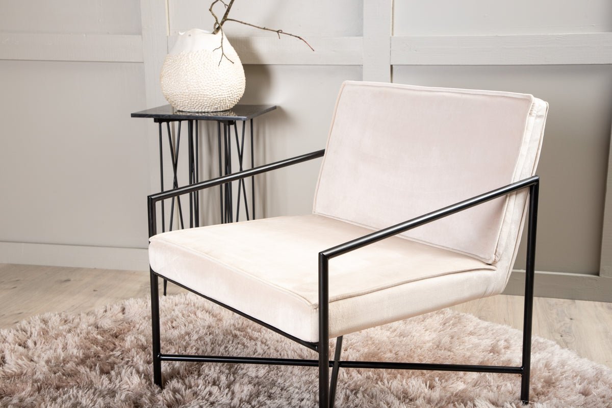 Kreslo Lorele - s poťahom z plyšu alebo zamatovým poťahom