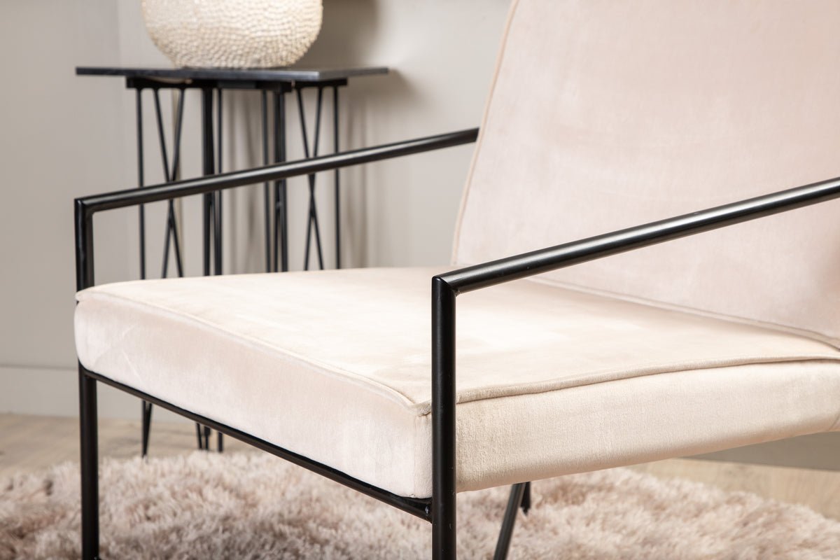 Kreslo Lorele - s poťahom z plyšu alebo zamatovým poťahom