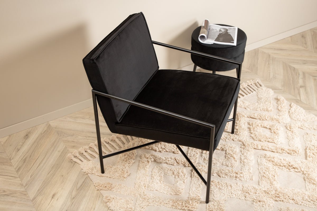 Kreslo Lorele - s poťahom z plyšu alebo zamatovým poťahom