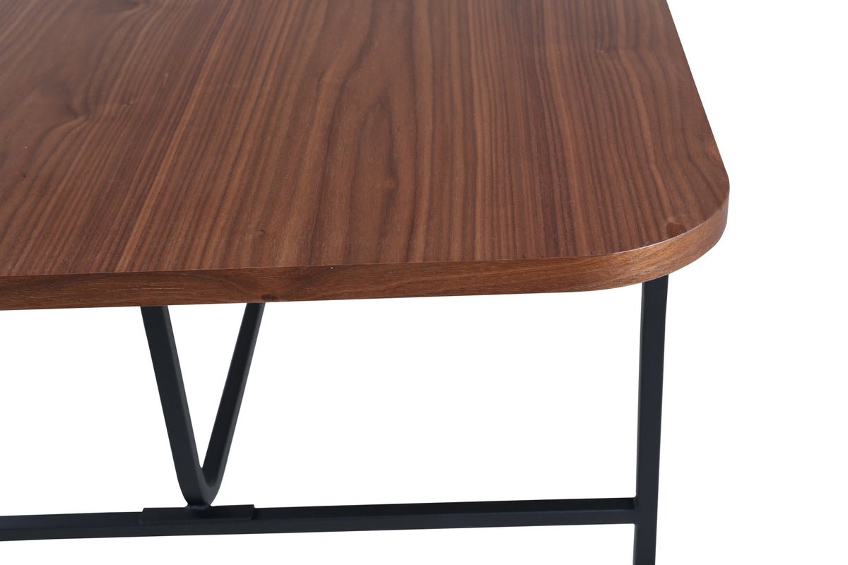 Esstisch Vahira - rechteckiger Esstisch auf Stahlbeinen