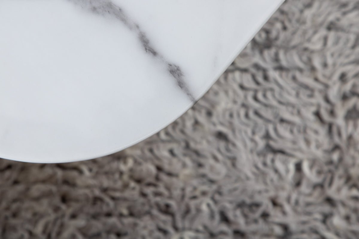 Konferenčný stolík Tango - s doskou stola z mramorového skla