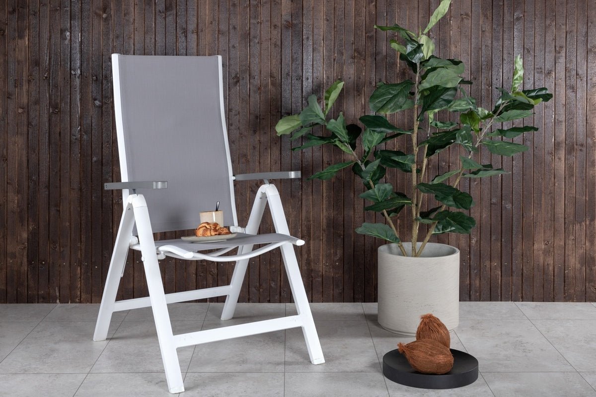 Sada 2 ks - Záhradná stolička Montenegro z textilénu/hliníka