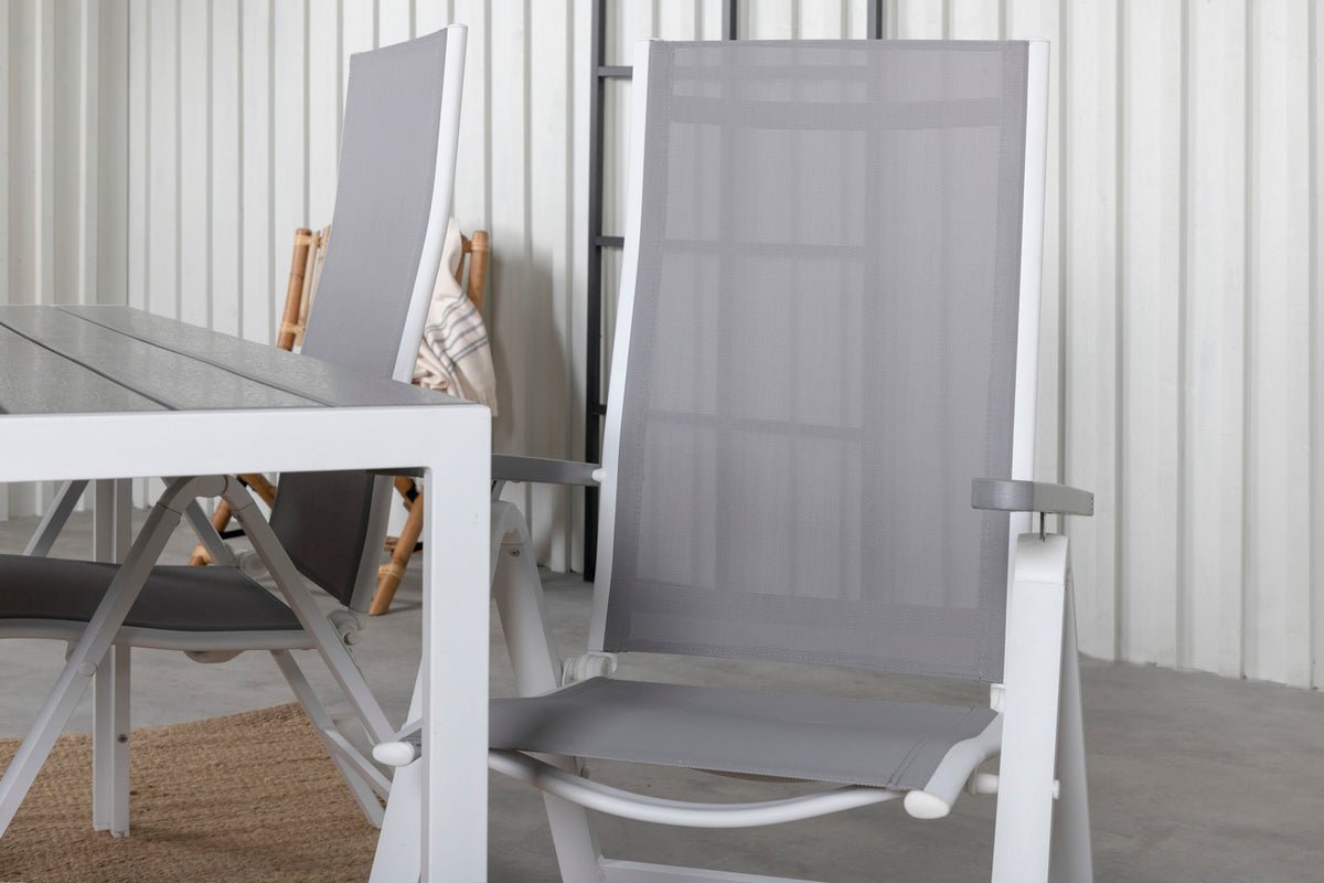 Sada 2 ks - Záhradná stolička Montenegro z textilénu/hliníka