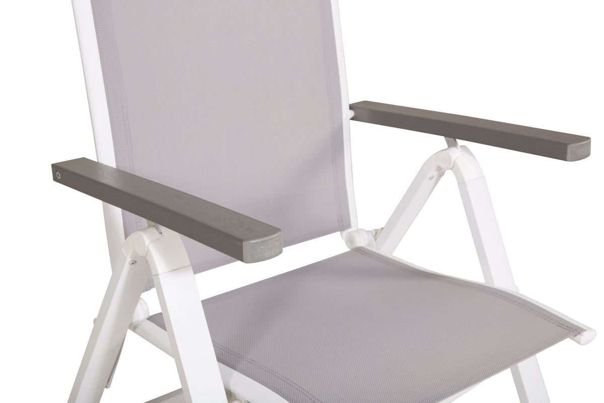 Sada 2 ks - Záhradná stolička Montenegro z textilénu/hliníka