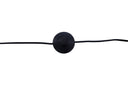 Stehlampe Grimming – ruhige schwarze Klarheit mit Holzdetails