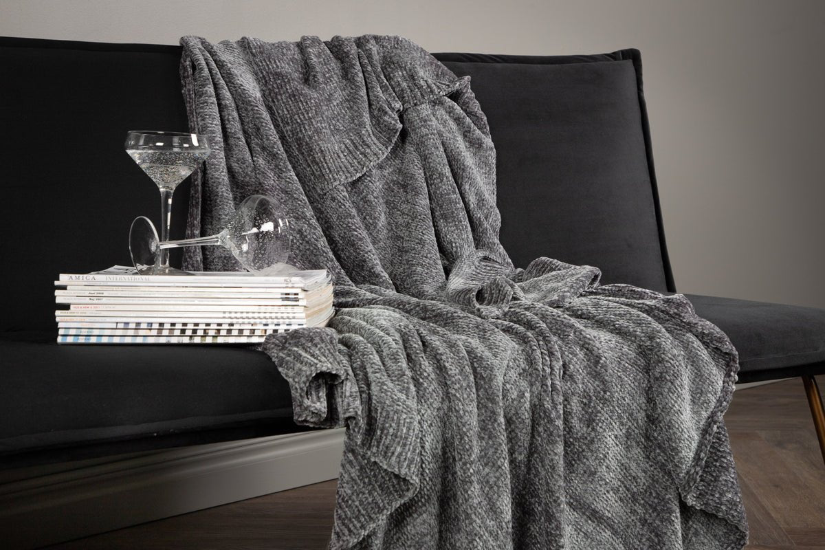 Tagesdecke Silva – 170×130 cm, weiche Chenille