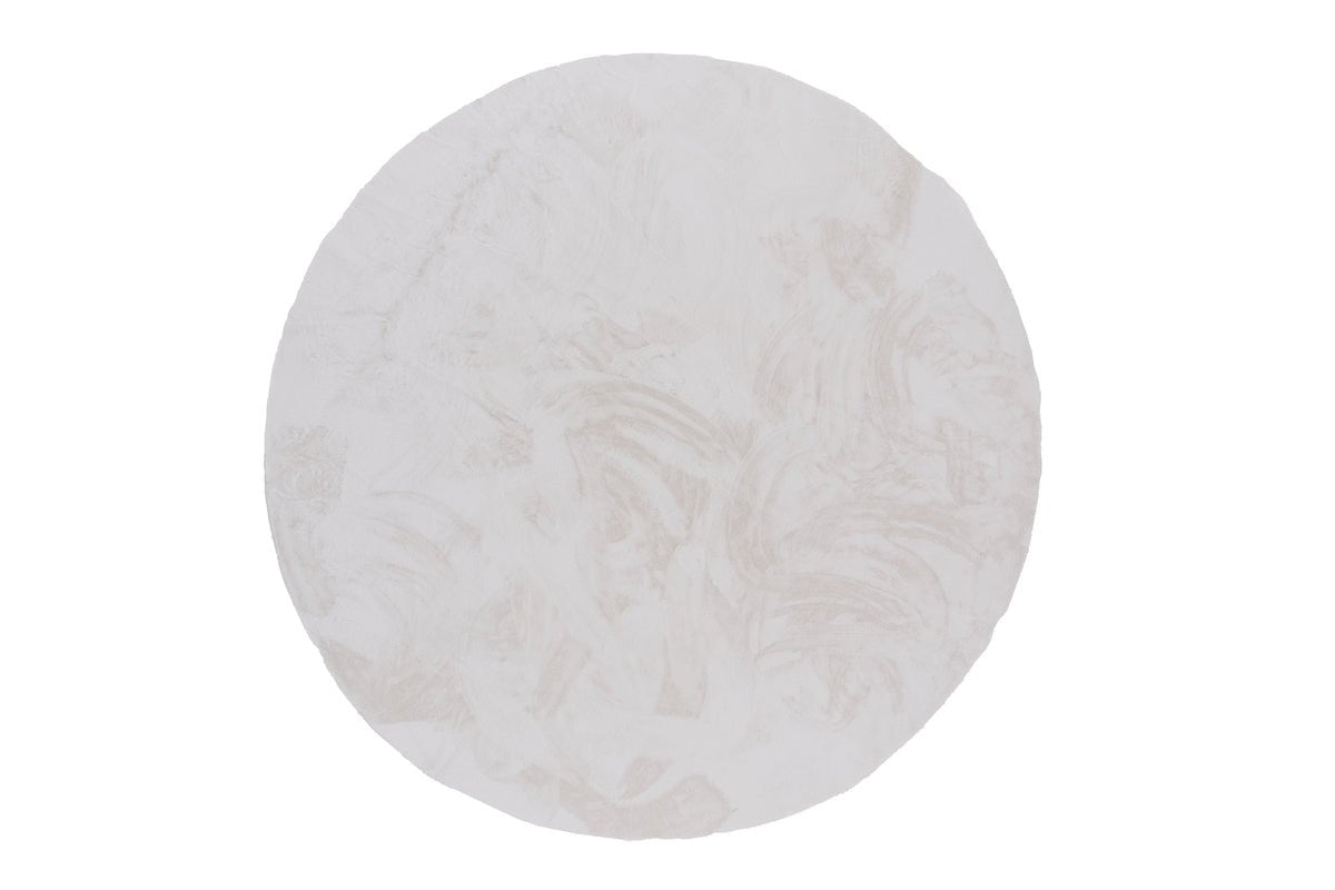 Koberec Isara – v bielej farbe z polyesteru a bavlny