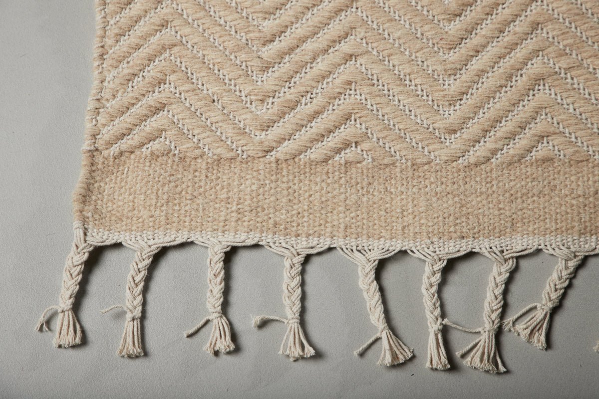 Teppich Lojay – mit Fransen aus Baumwolle