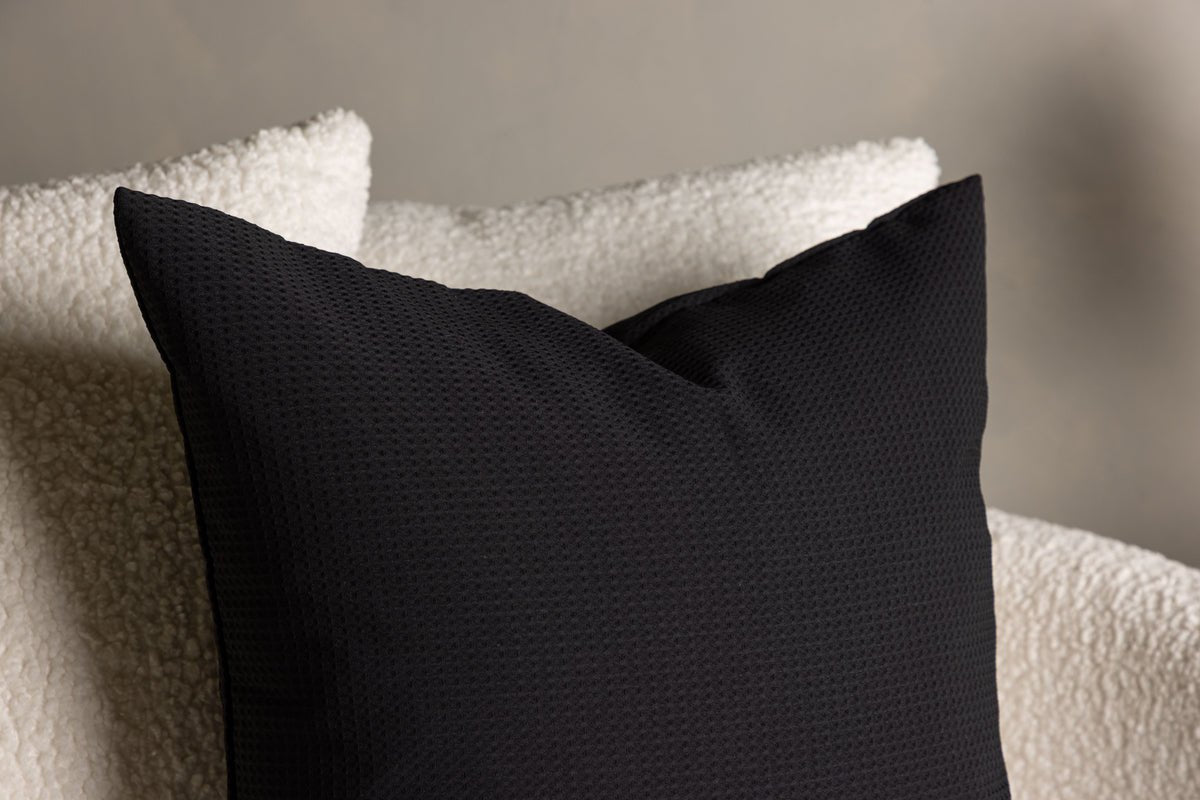 Poťah na vankúš Agatha - 50x50 cm v Czarny, Zelená a Tmavohnedá