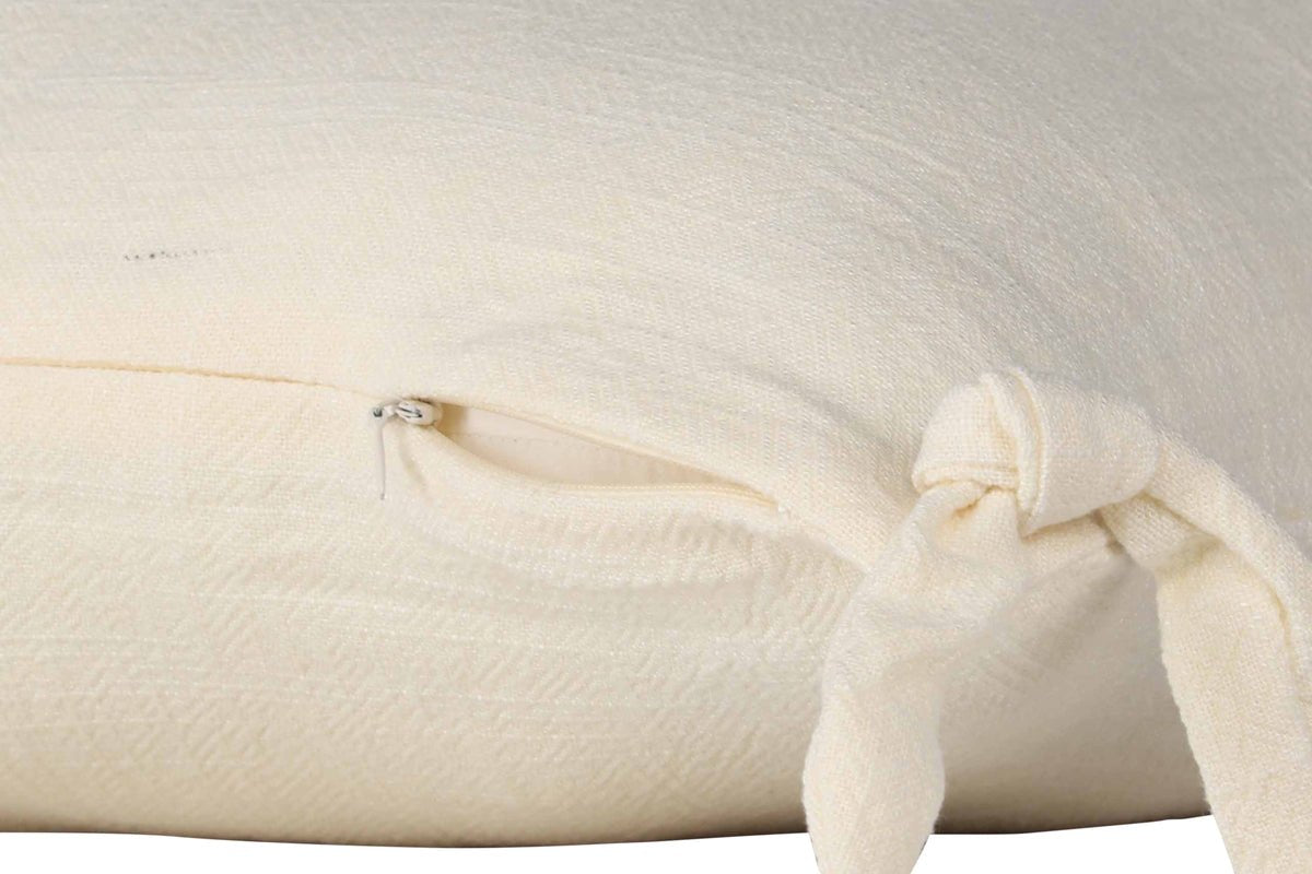 Kissenbezug Ambiente - 40x40 cm in Beige, Dunkelgrau und Weiß