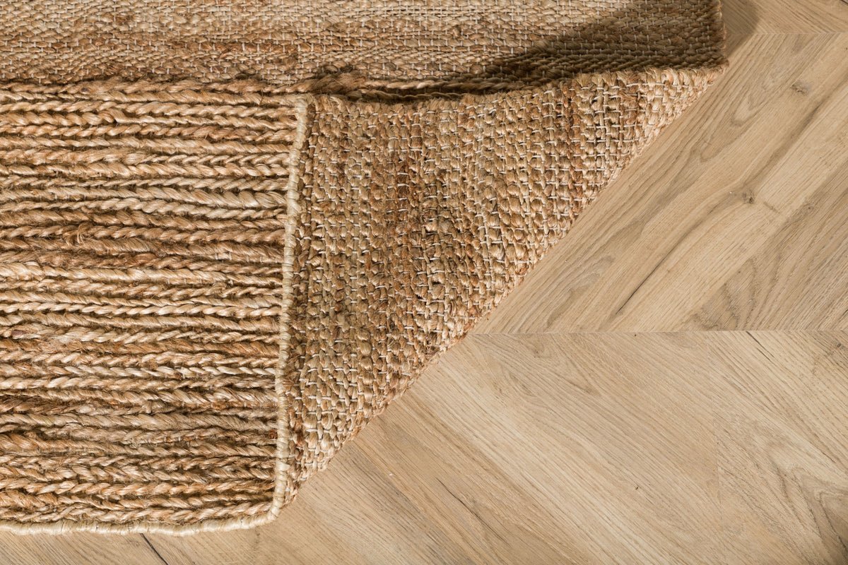 Teppich Julia – handgewebt in Naturfarbe aus Jute