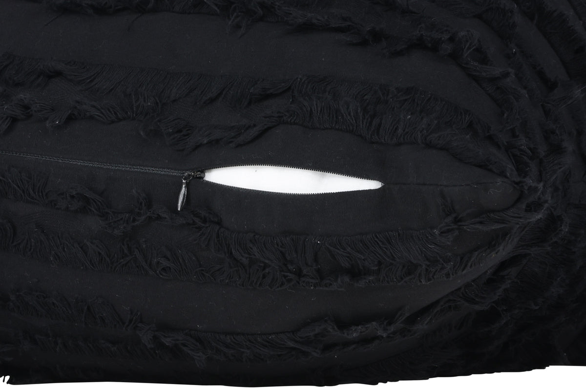 Poťah na vankúš Erika - 45x45 cm v Czarny z 100% bavlny