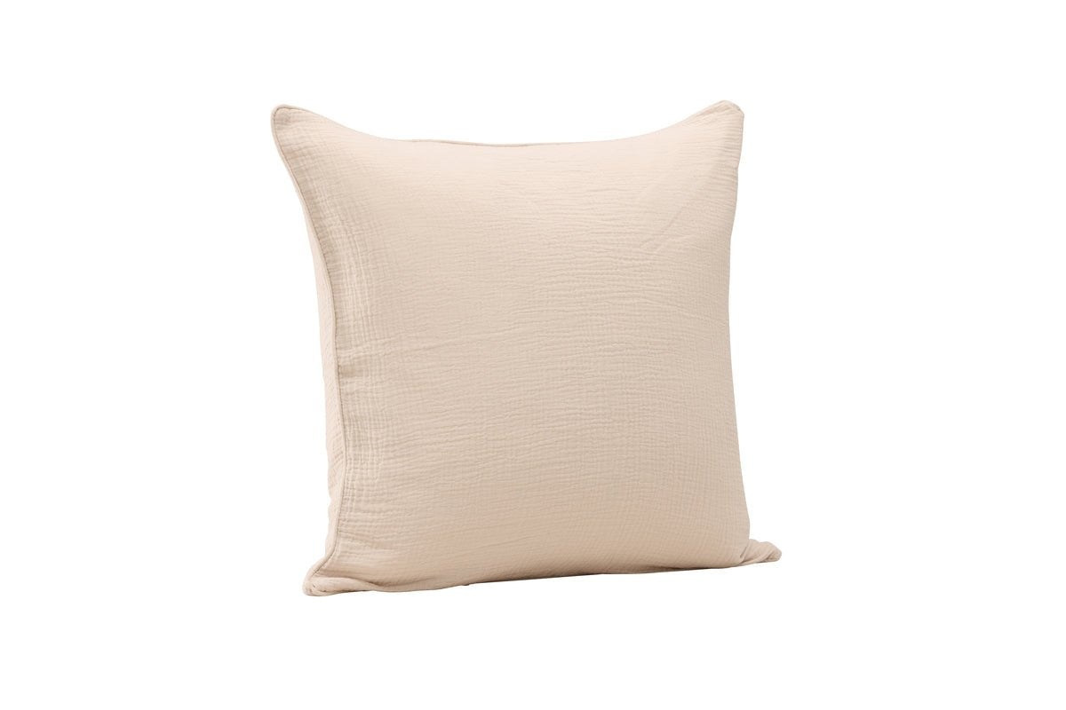 Poťah na vankúš Moments - 60x60 cm v Béžovej a Sivá z 100% bavlny