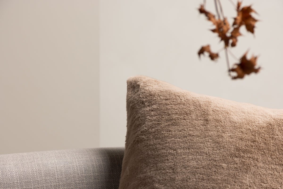 Poťah na vankúš Relax - 50x50 cm v Béžovej, Sivej a Bielej