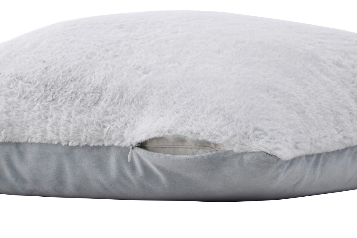 Poťah na vankúš Relax - 50x50 cm v Béžovej, Sivej a Bielej