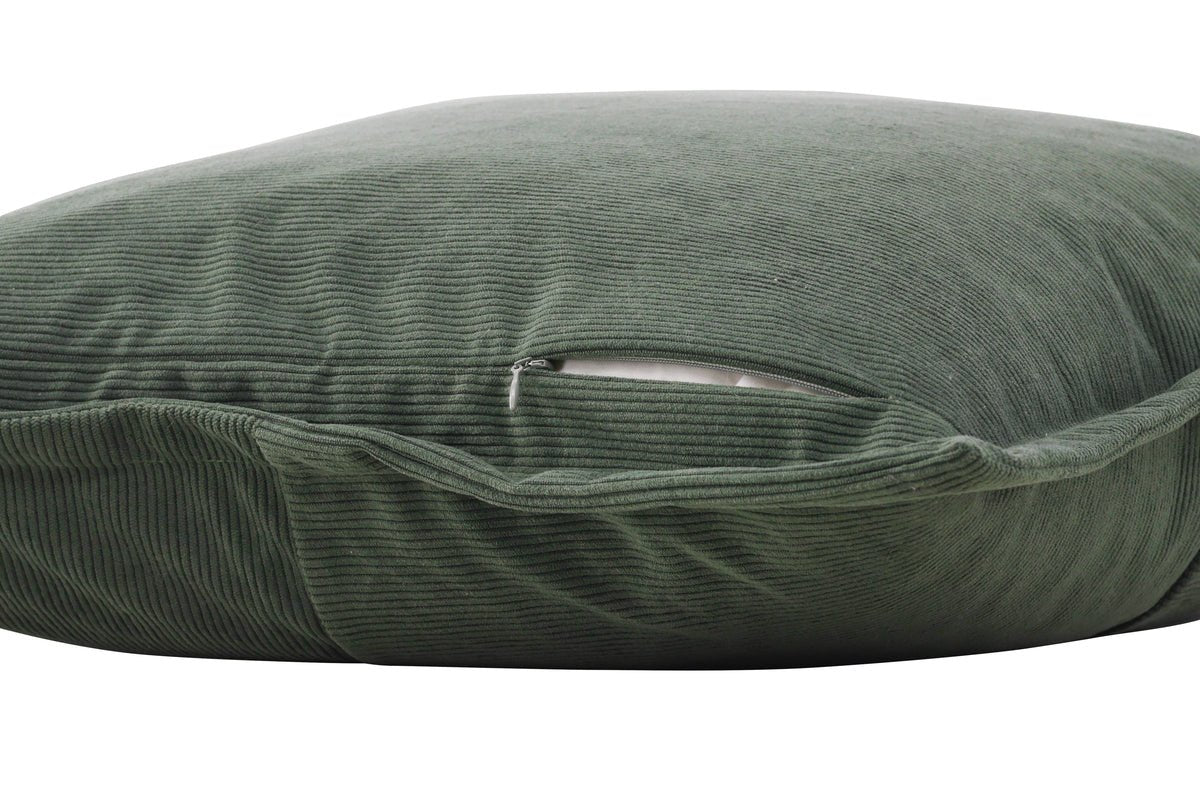 Kissenbezug Budapest - 50x50 cm in Beige, Dunkelgrün und Braun