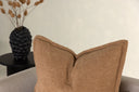 Kissenbezug Nature - 60x60 cm in Beige, Braun und Dunkelgrün