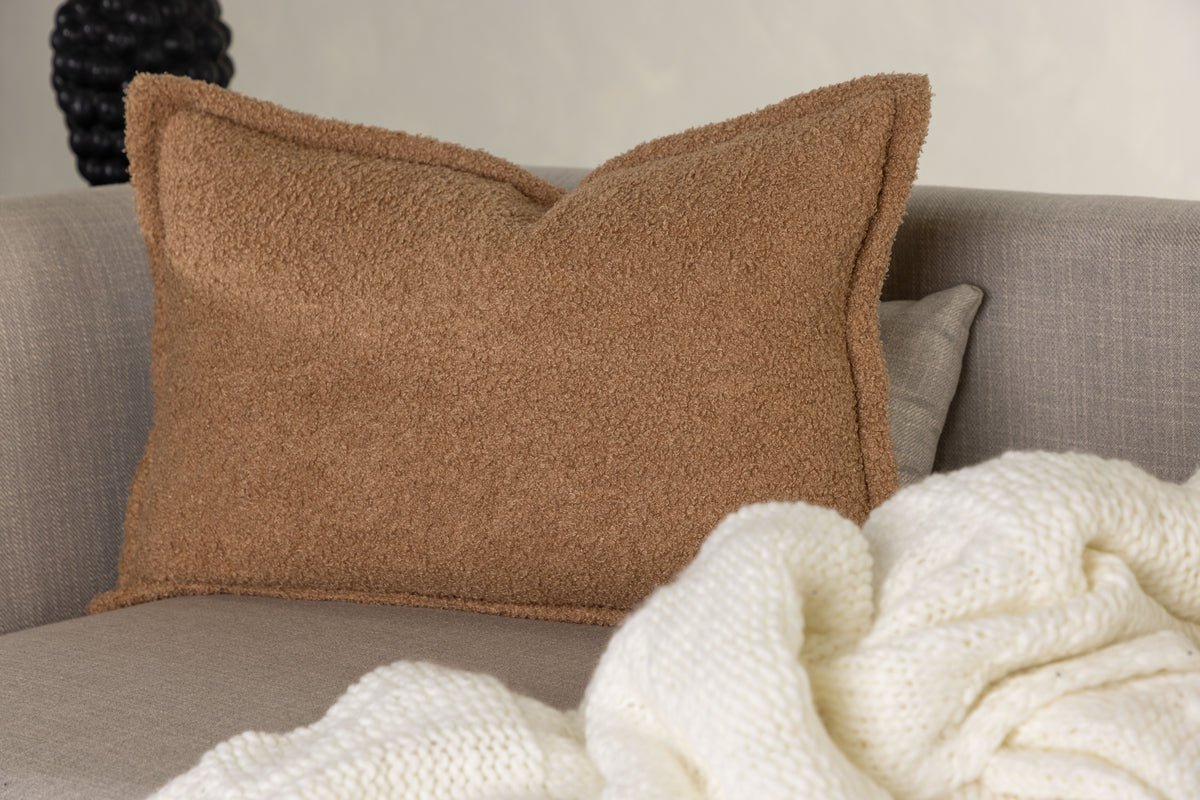 Poťah na vankúš Earth - 60x40 cm v Béžovej a Hnedej