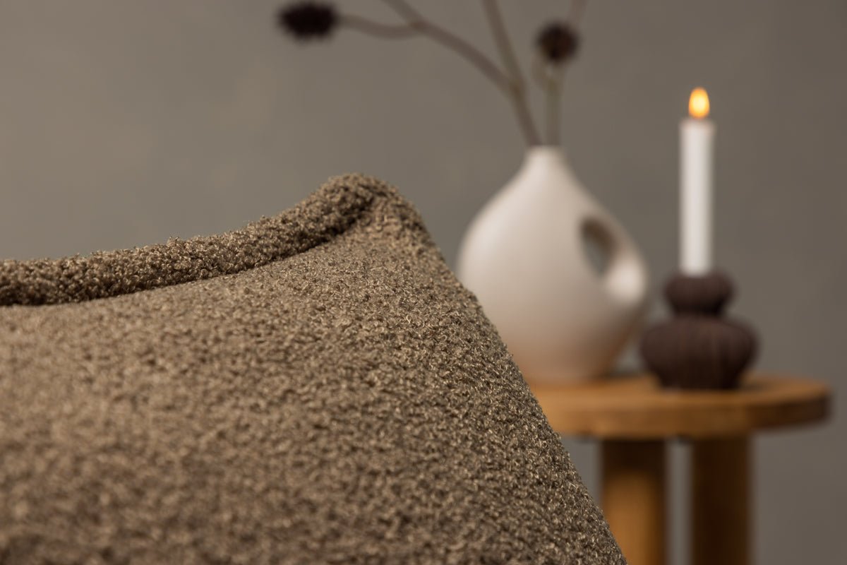 Poťah na vankúš Earth - 60x40 cm v Béžovej a Hnedej