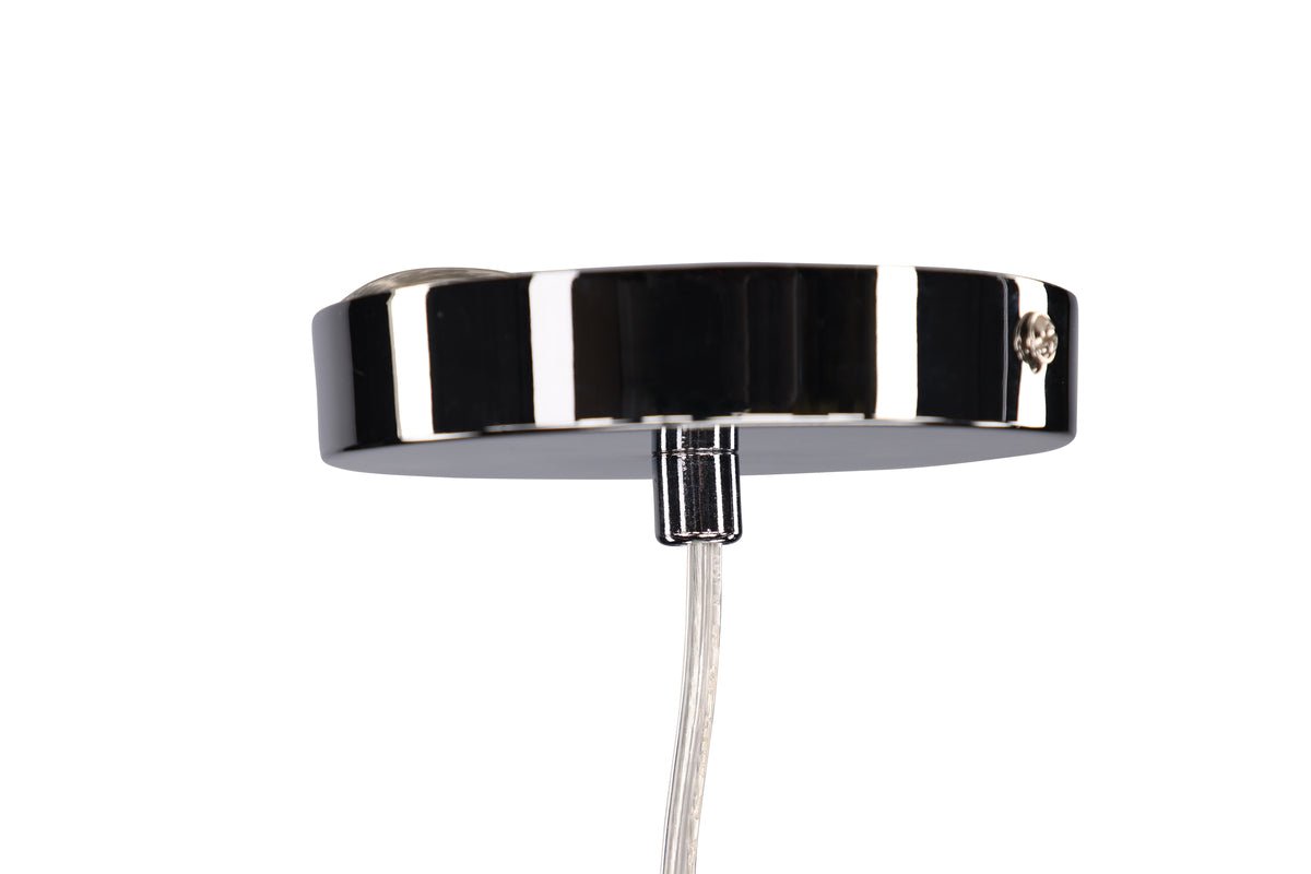 Závesné svietidlo „Chobe" – s priehľadným tienidlom z skla