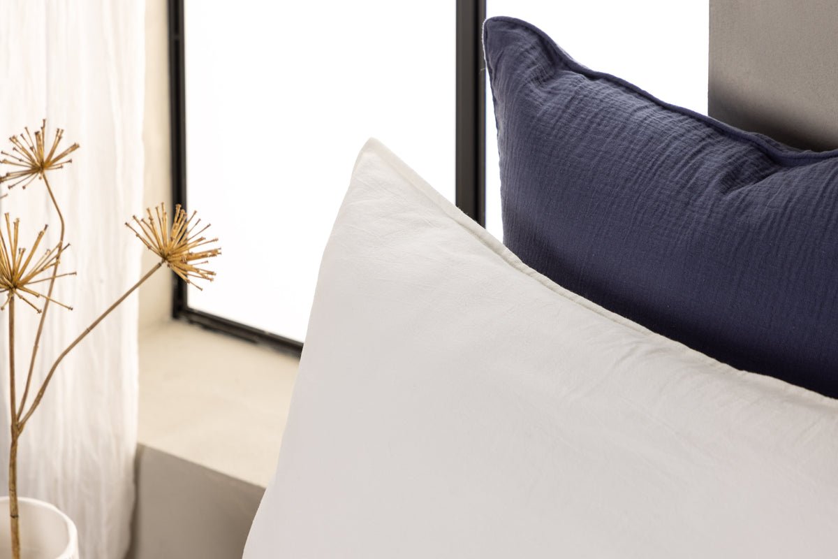 Poťah na vankúš Hygge - 50x90 cm v Hnedá, Béžová a Bielá z 100% bavlny