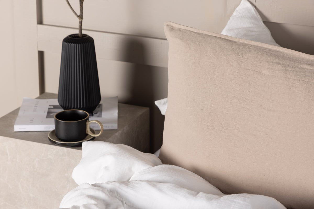 Poťah na vankúš Hygge - 50x90 cm v Hnedá, Béžová a Bielá z 100% bavlny