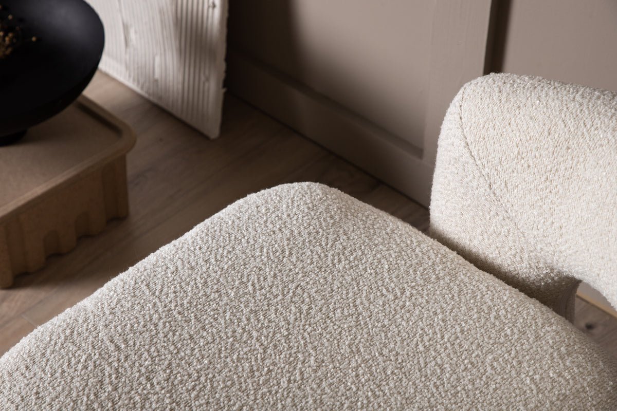 Designer Lounge Sessel Velina – moderner Bouclé-Sessel in vier Farben