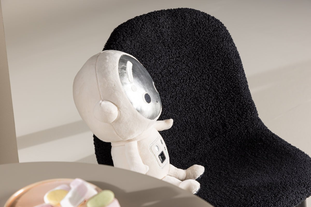 Detská stolička Pola – sada 2 kusov v Czarny s czarnymi nohami