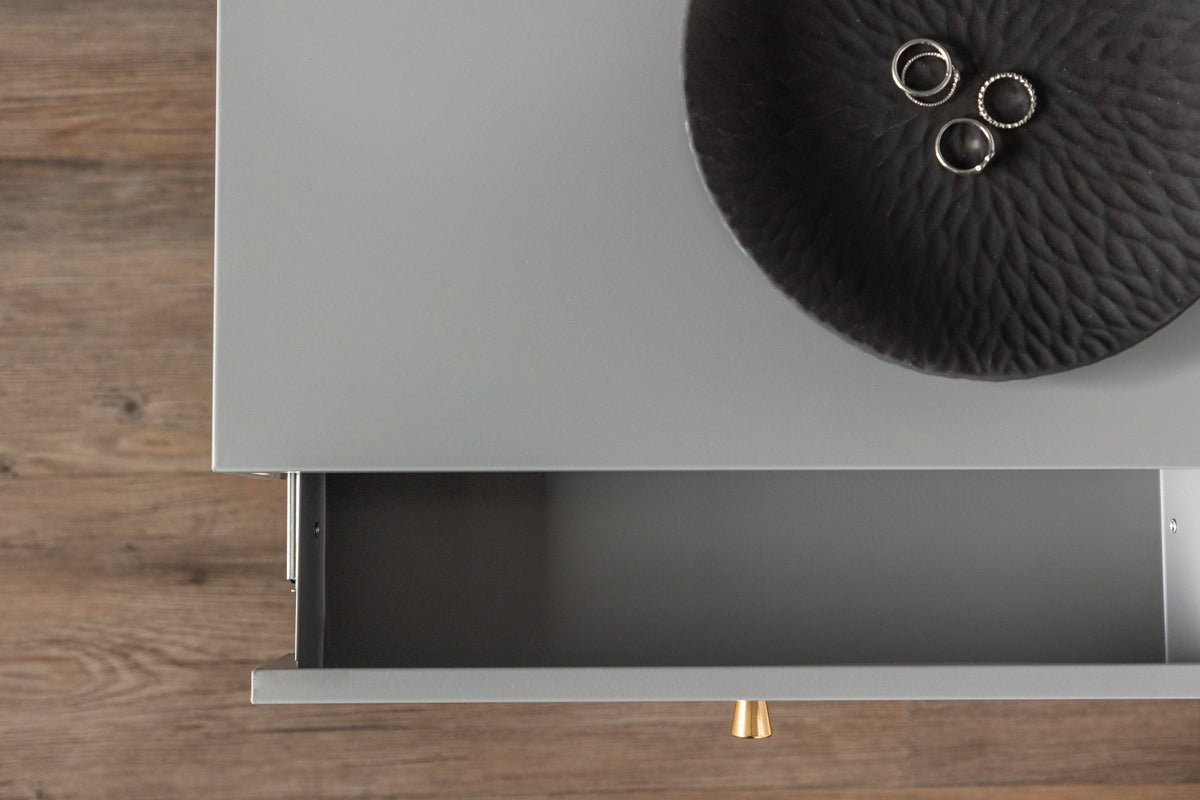 Beistelltisch Corin – in Hellgrau