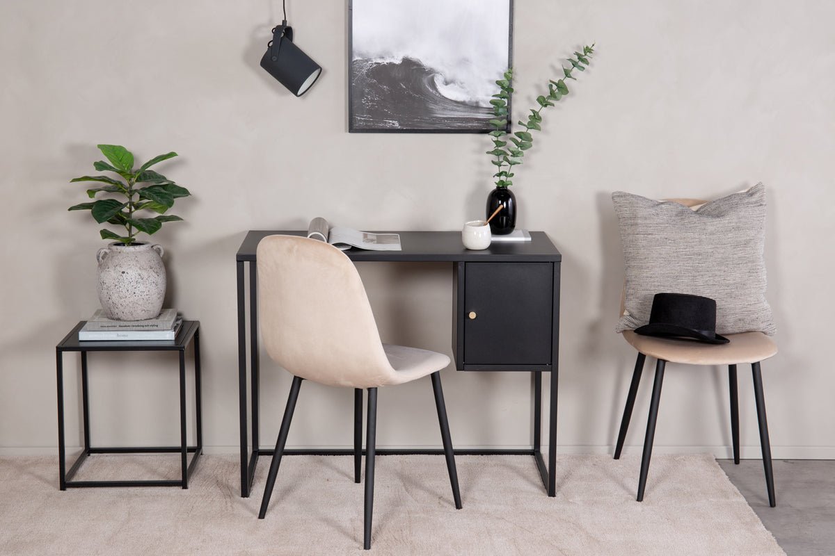 Písací stôl Maru - moderný dizajn s prakticky integrovanou bočnou skriňou