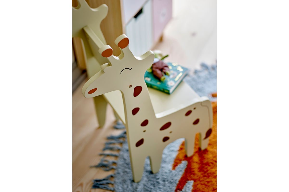 Detská stolička „Gigi“ – MDF s certifikáciou FSC® v prírodných a sivých odtieňoch