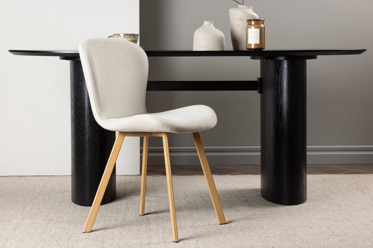 2er Set - Stuhl Amara mit gepolsterter Sitzfläche