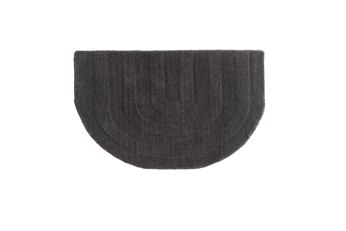 Fußmatte Nala - in Schwarz aus Wolle