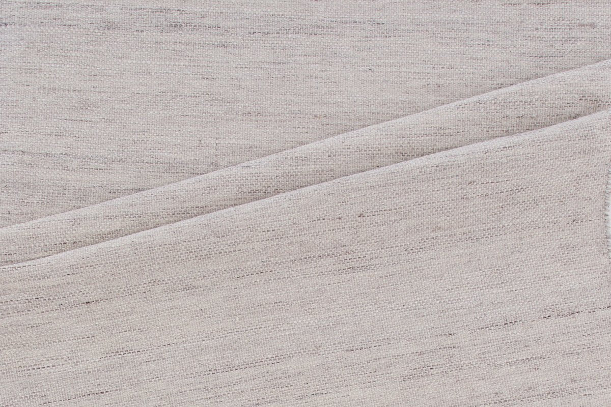 Koberec Zay – ručne tkaný v béžovej farbe z polyesteru a bavlny