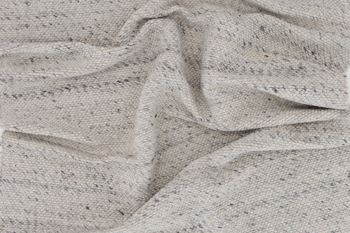 Koberec Nalea – v bielej z vlny a bavlny