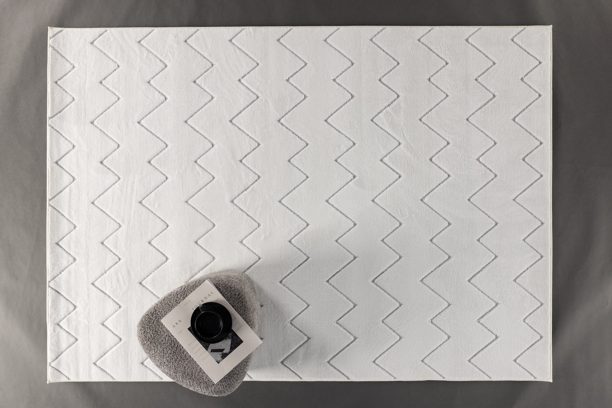 Koberec Lyra – z polyesteru v bielej alebo hnedej