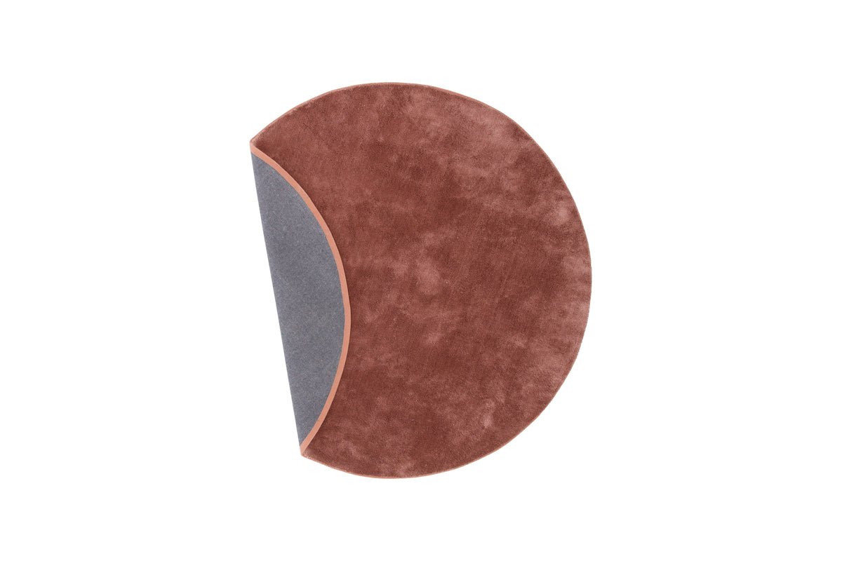 Koberec Vasia – okrúhly s lesklým vzhľadom z polyesteru