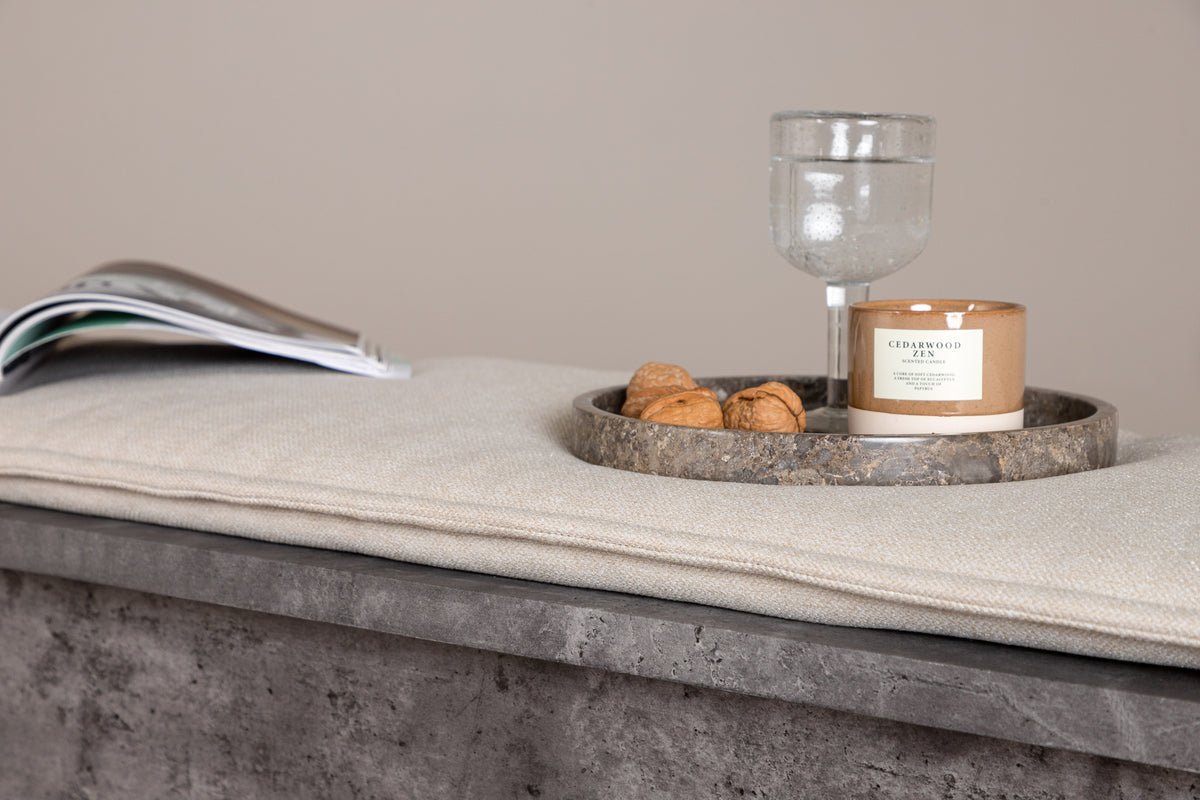 Lavica "Stan" – v sivej kamennej optike