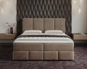 Boxspring posteľ Benátky zamsková s úložným priestorom