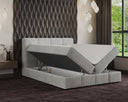 Boxspring posteľ Benátky zamsková s úložným priestorom