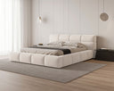 Designer Polsterbett Lora Samt mit Stauraum