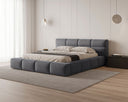 Designer Polsterbett Lora Samt mit Stauraum