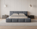 Designer Polsterbett Lora Samt mit Stauraum