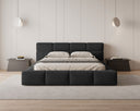 Designer Polsterbett Lora Samt mit Stauraum