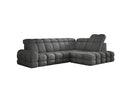 Designer Ecksofa Lima mit elektrischer Schlaffunktion in Bouclé