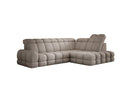 Designer Ecksofa Lima mit elektrischer Schlaffunktion in Bouclé