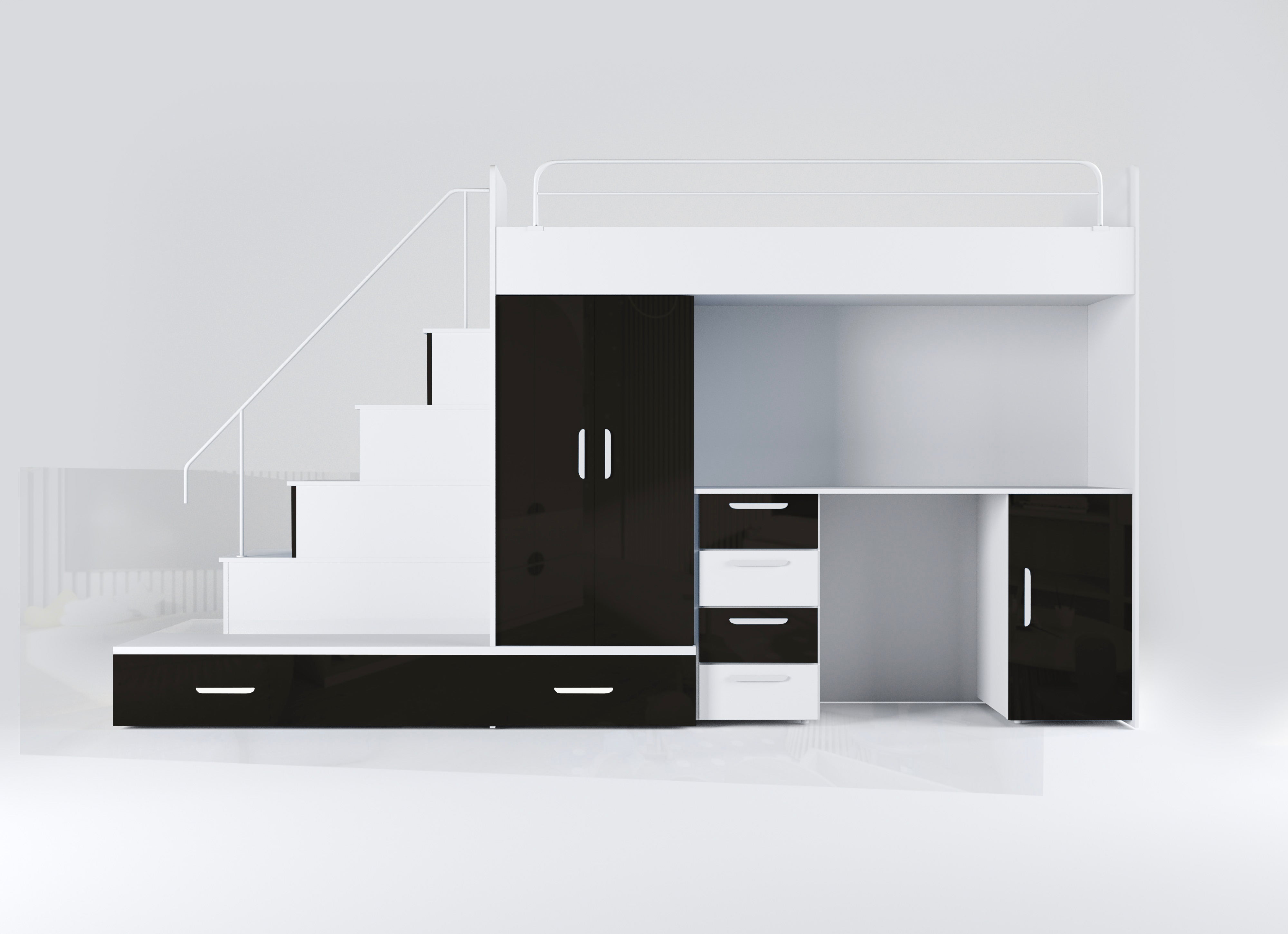 Detská vyvýšená posteľ Adventure