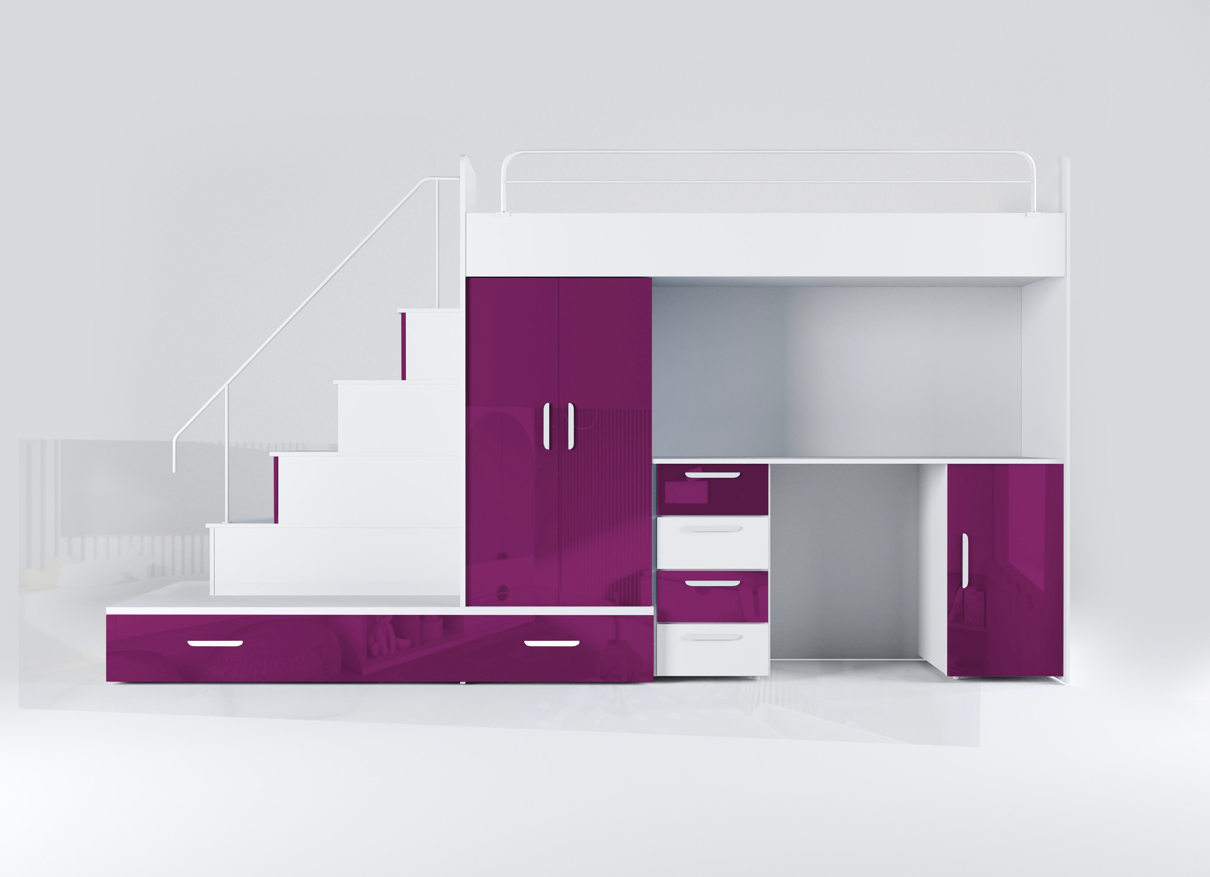 Detská vyvýšená posteľ Adventure